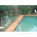 Aluminum Post Round Style R=50mm Pool Fence, Apply to 10mm Security Glass